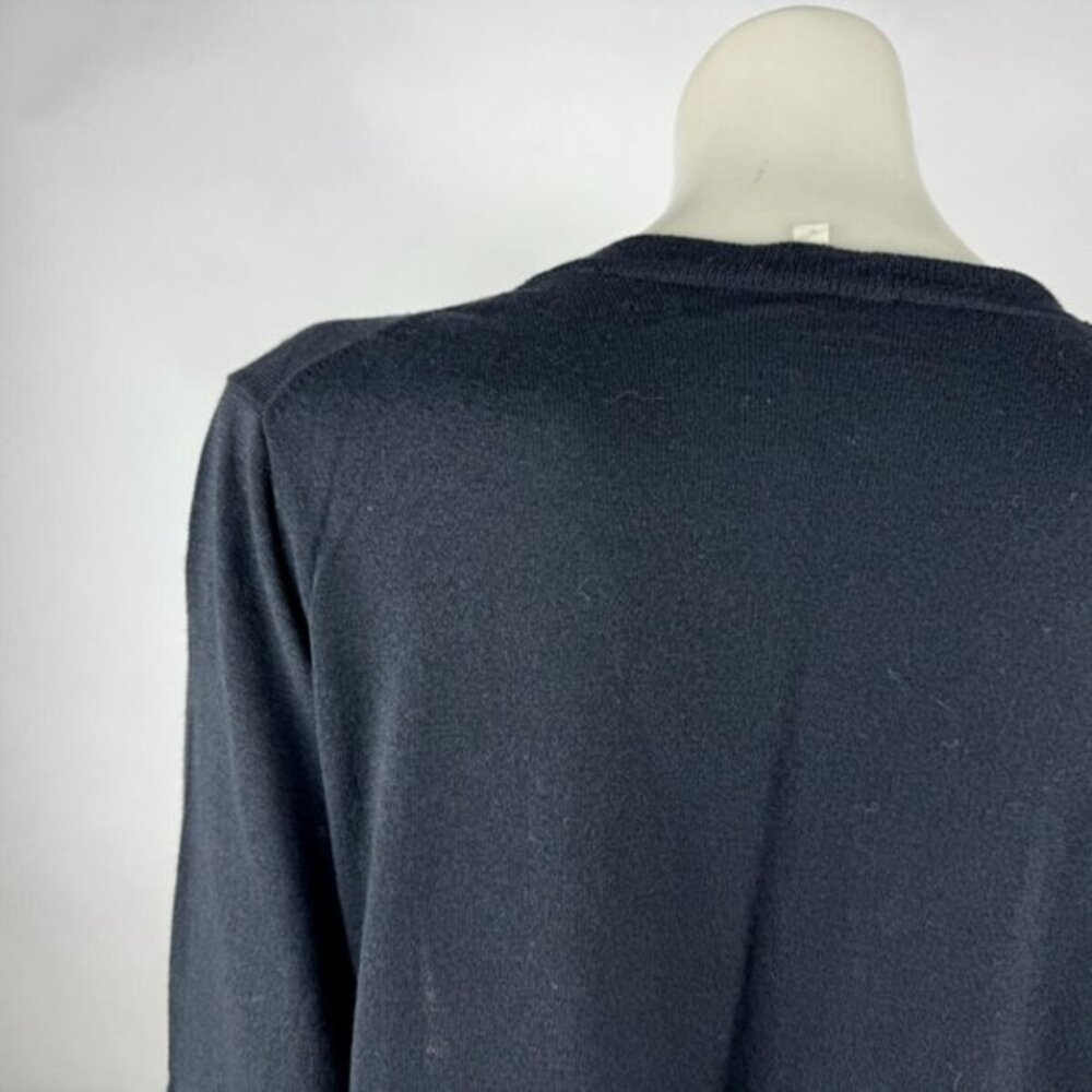 Eileen Fisher Wool Open Front‎ Cardigan Women L EUC Lightweight Stretch Sweater - Picture 9 of 11